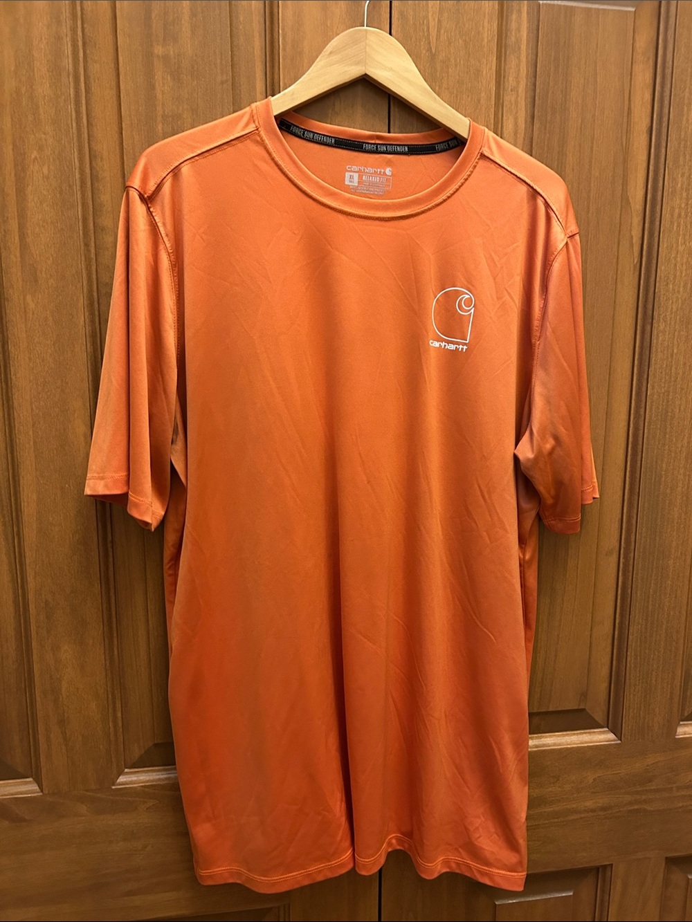 Carhartt Short Sleeve Performance Tee in Orange size XL